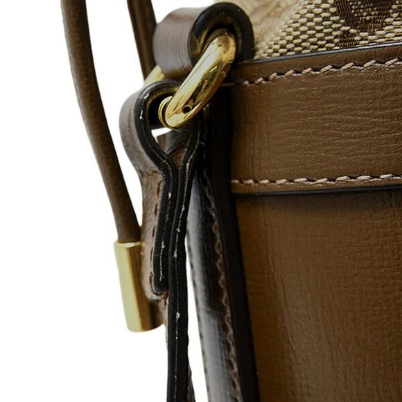 GUCCI Brown Horsebit Shoulder Bag - Picture 8 of 10